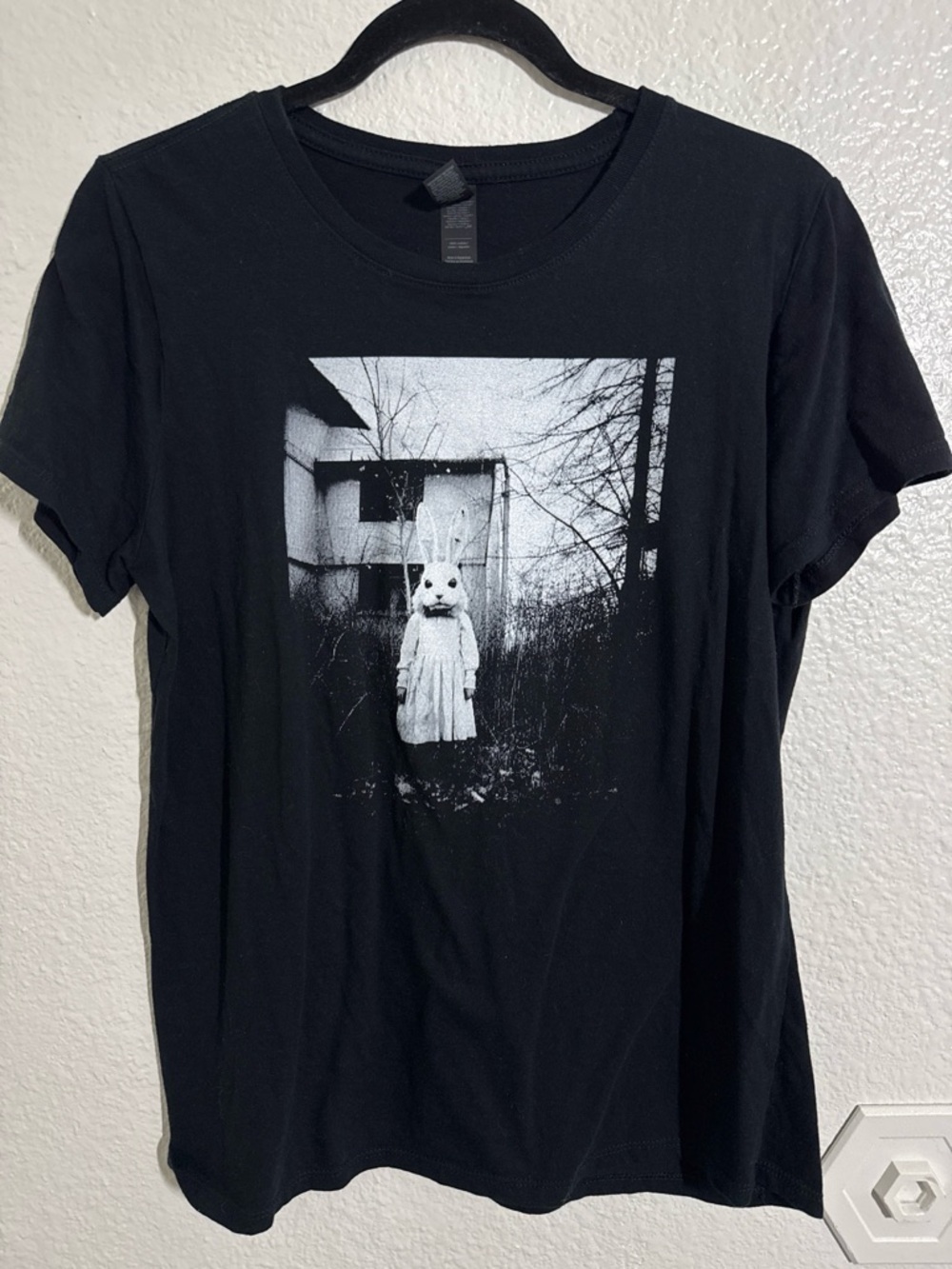 Gildan Black Softstyle Tee with Monochrome Graphic